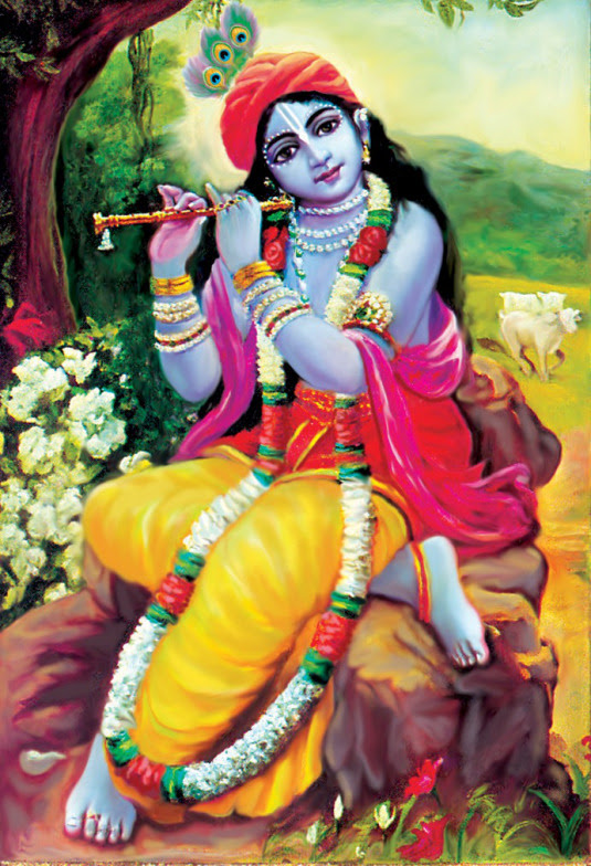 Here Is Krishna In His Dazzling Splendor