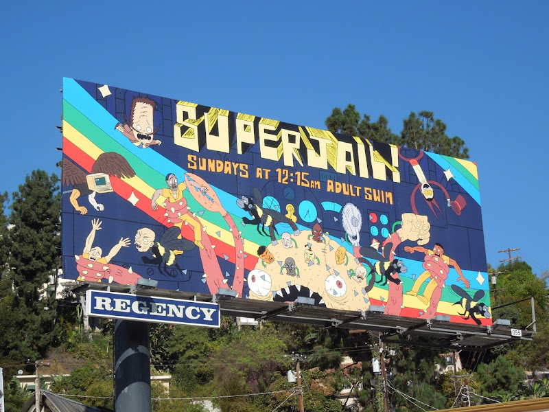 Superjail season 3 Adult Swim billboard