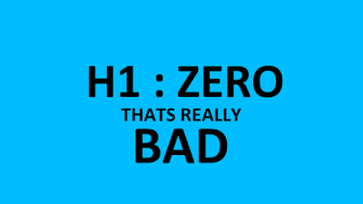 Solution to the problem: H1: Zero, that is Really Bad in Chkme.com