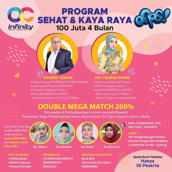 Program 100 juta di palu sulawesi tengah