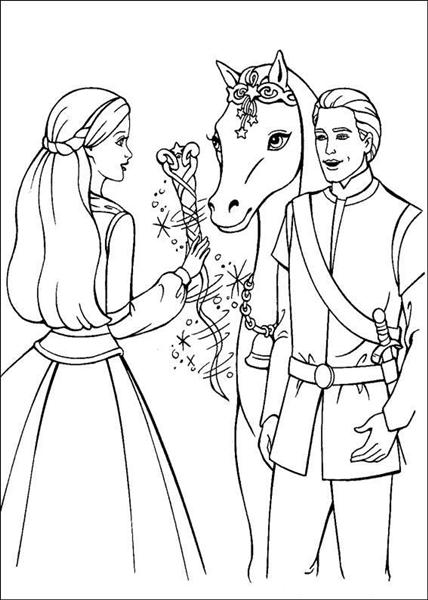 Download Barbie and The Magic Pegasus Coloring Pages | Team colors