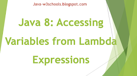 Java 8: Accessing Variables from Lambda Expressions