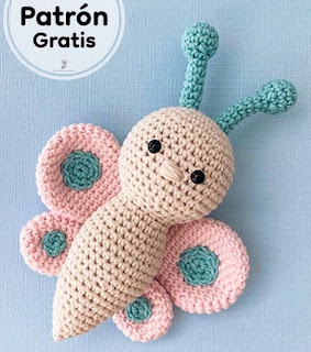 PATRON GRATIS MARIPOSA AMIGURUMI 56772