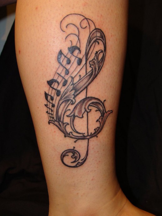 music note tattoos