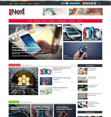 Free Download Tech Next Blogger Template • Blogspot Templates 2016