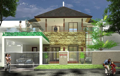 model teras rumah mewah terbaru