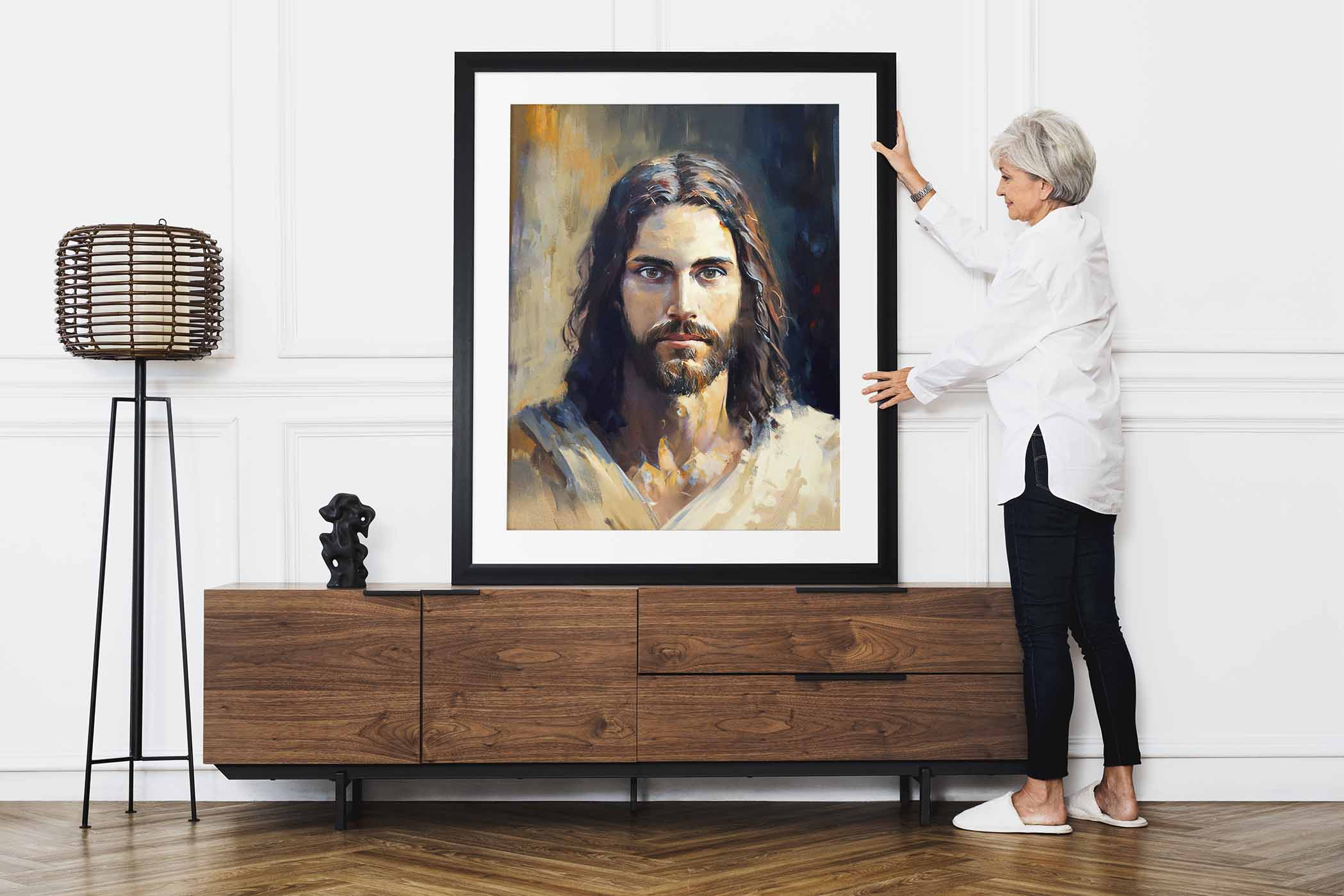 Great Gift for Religious occasions.  Jesus Digital Painting