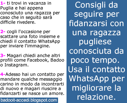 ragazze pugliesi whatsapp