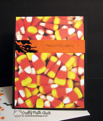 Candy Corn Inside Halloween Card by Crafty Math Chick | Newton's Boo-tiful Night stamp set by Newton's Nook Designs