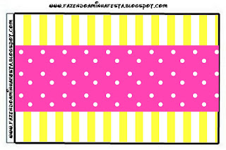 Pink and Yellow Free Printable  Labels.