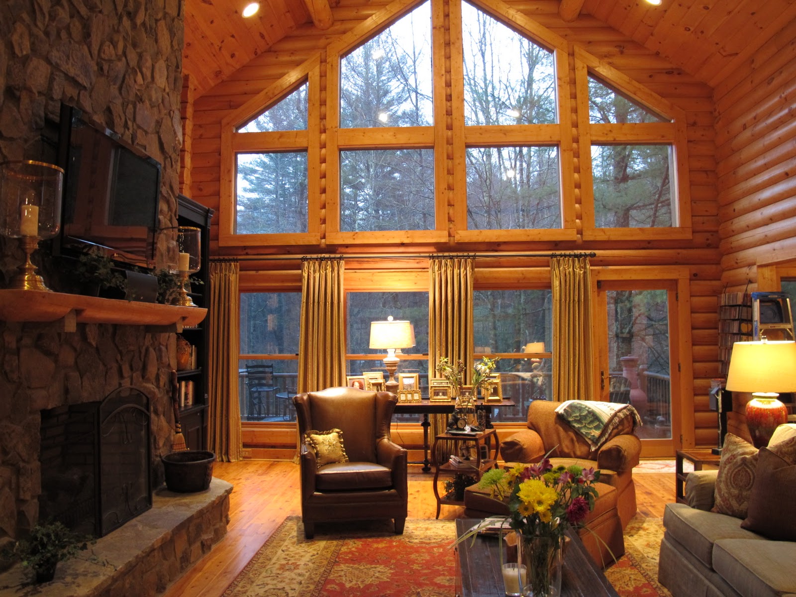 Log Cabin Living Rooms – Modern House