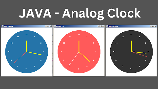 Java Real Time Analog Clock In Netbeans