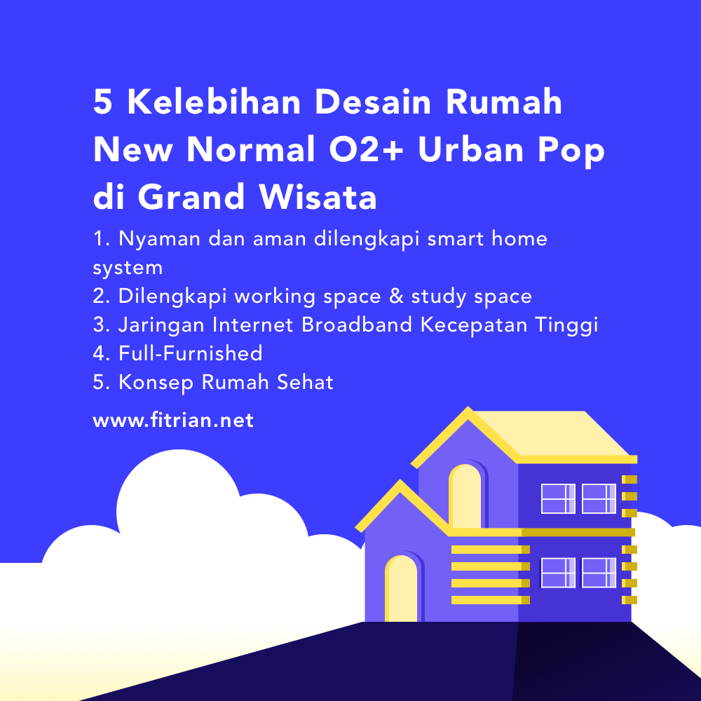 5 Kelebihan Desain Rumah  New Normal O2  Urban Pop di Grand  