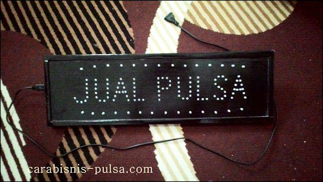 Contoh Lampu Tulisan Jual Pulsa