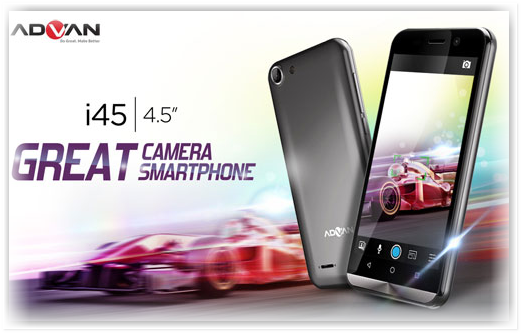 Advan i45 - Ponsel 4G LTE Murah 1 jutaan 2016