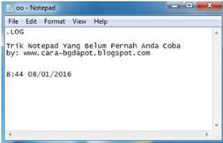 Trik Notepad Yang Belum Pernah Anda Coba