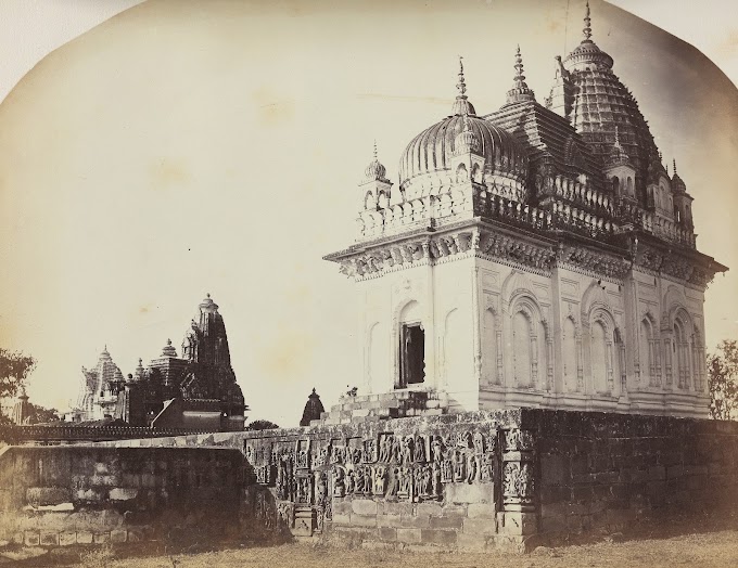 Pratapesvara (Pratapeshwar) Hindu Temple (Lord Shiva), Khajuraho, Chhatarpur, Madhya Pradesh, India | Rare & Old Vintage Photos (1857)