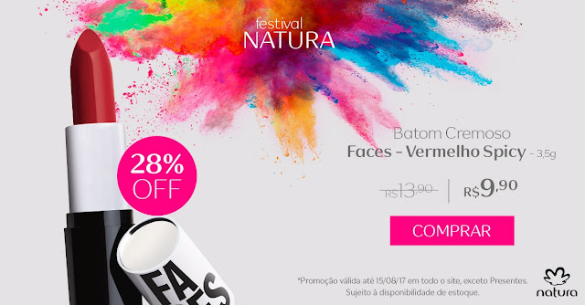 Natura Batom Cremoso Faces - 3,5g