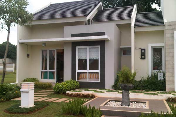 Desain rumah minimalis modern 1 lantai type 45