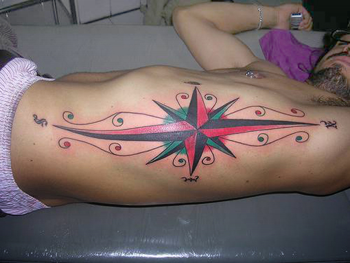 free star tattoo design. free nautical star tattoo