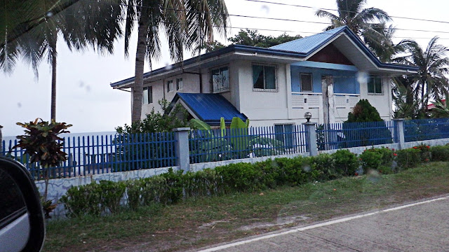 nice 'blue and white' modern new beach house in Padre Burgos, Southern Leyte