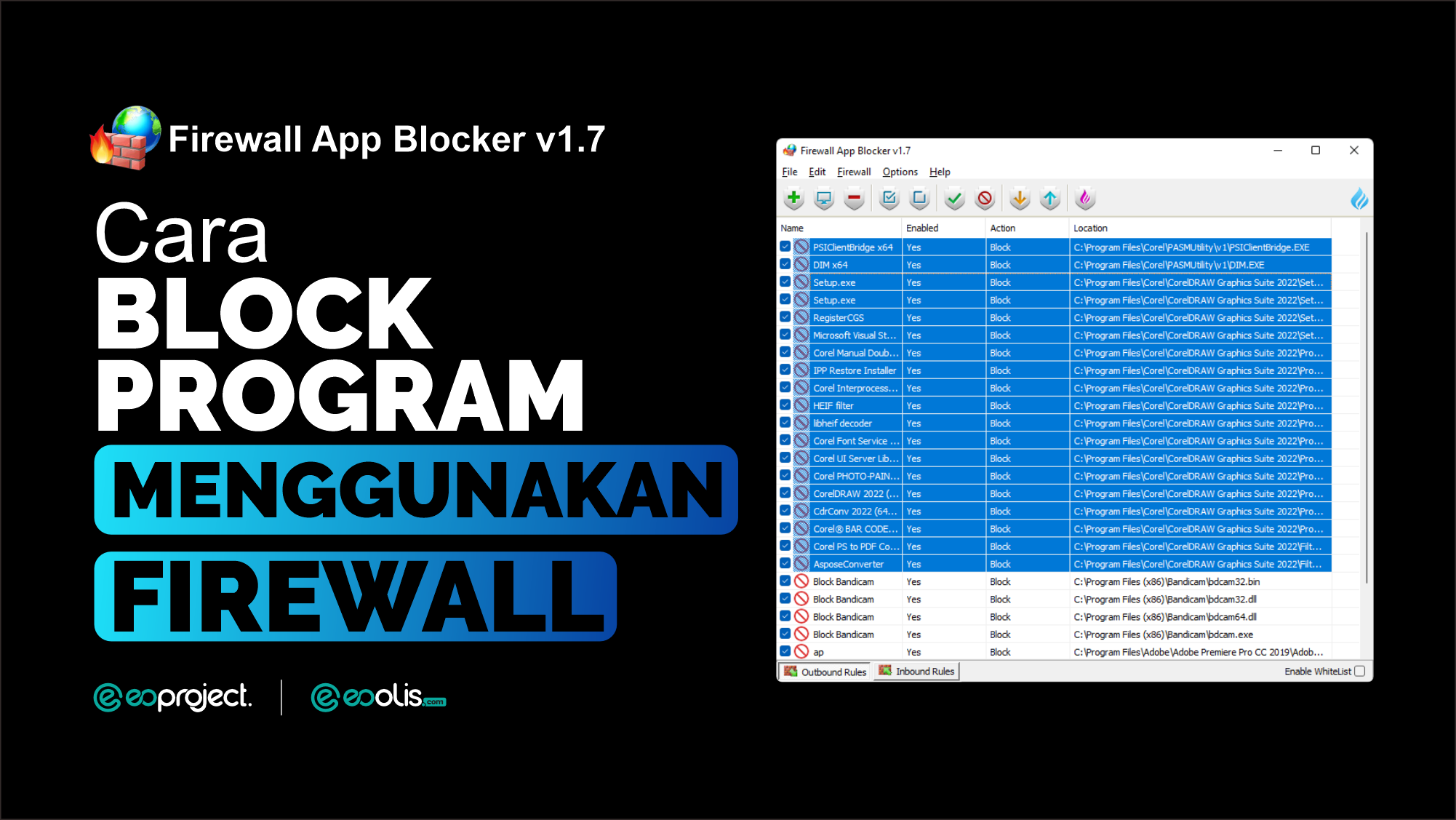 Cara Mudah Blokir Program Menggunakan Firewall - eoproject - eoolis.com