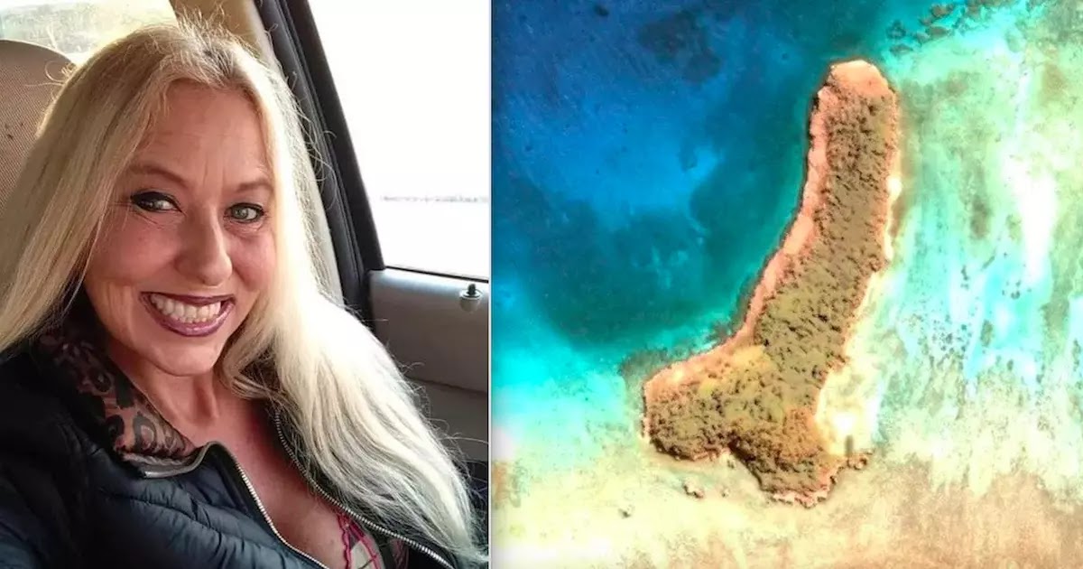 Woman Shocked After Discovering A 500 Metre Penis Shaped Island In The Middle Of The Pacific