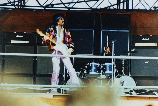 Fotografías de Jimi Hendrix en su último concierto