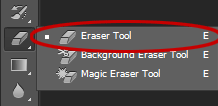 Eraser Tool.