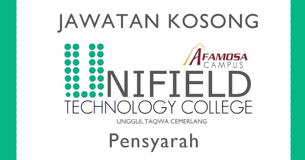 Jawatan Kosong Pensyarah di Kolej Antarabangsa Unifield Melaka