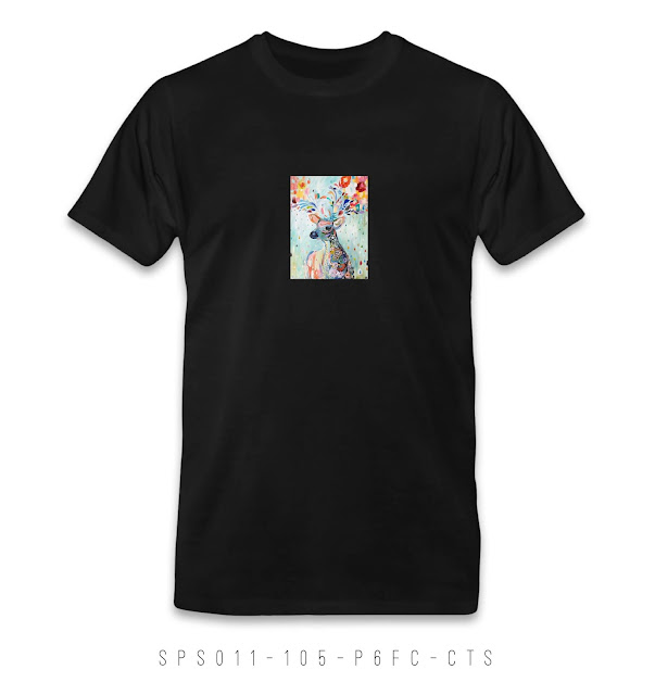 SPS011-105-P6FC-CTS Artwork Black T Shirt Design, Custom T Shirt Printing