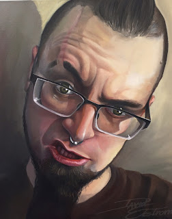 David Ekstrom Self Portrait Oil Painting