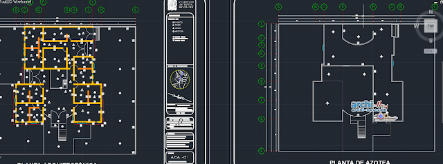 Finishes of family housing in AutoCAD 