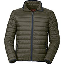 Nordcap Herren Stepp-Jacke in Daunenoptik, Leichte Outdoorjacke in Olivgrün mit lässigen Kontraste in Blau, tolle Übergangs- & Winterjacke (Gr. M - XXXL)