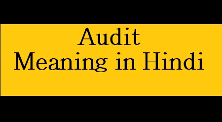 audit meaning in hindi