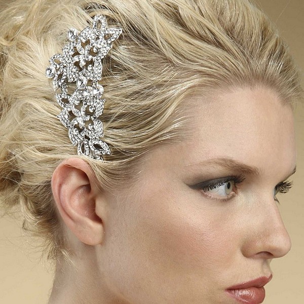 wedding hairstyles. A comb is also a great idea when your hair is short and you want to add a unique hair accessory to your wedding hairstyle. Hair combs also come in many