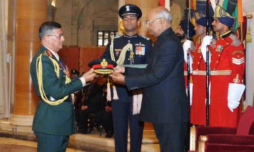 Nepal Army Chief Purna Chandra Thapa conferred honorary rank ‘General of Indian Army’ by President Kovind