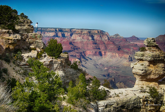 Grand Canyon National Park Arizona Bright Angel Trail south rim geology travel trip copyright rocdoctravel.com
