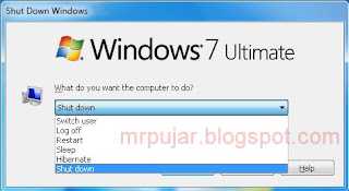 cara mematikan komputer pada windows 7