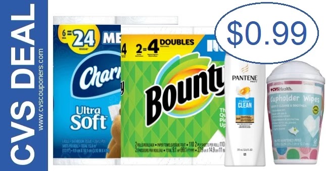 Cheap Bounty, Charmin & Pantene CVS Deals