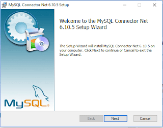 Cara menginstall MySQL Connector Net : Langkah 1