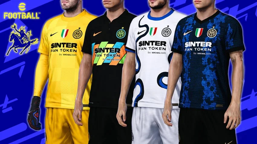 Inter Milan 2021-2022 Kits For eFootball PES 2021