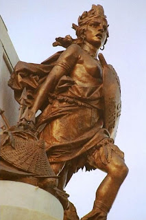 Maria Quitéria - detalhe do Monumento ao Dois de Julho na Praça do Campo Grande, Salvador