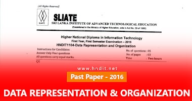 2016 - Past Paper | Data Representation and Organization