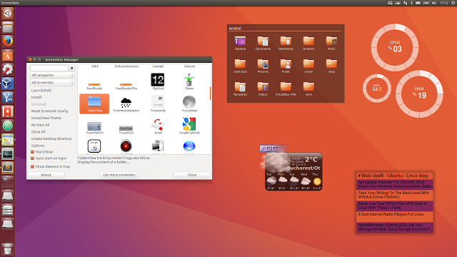 Instale Screenlets no Ubuntu 16.04 ou 16.10