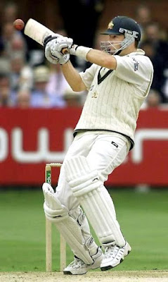 Stylish Mark Waugh of Australia