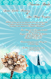 Free Beach Wedding Invitation