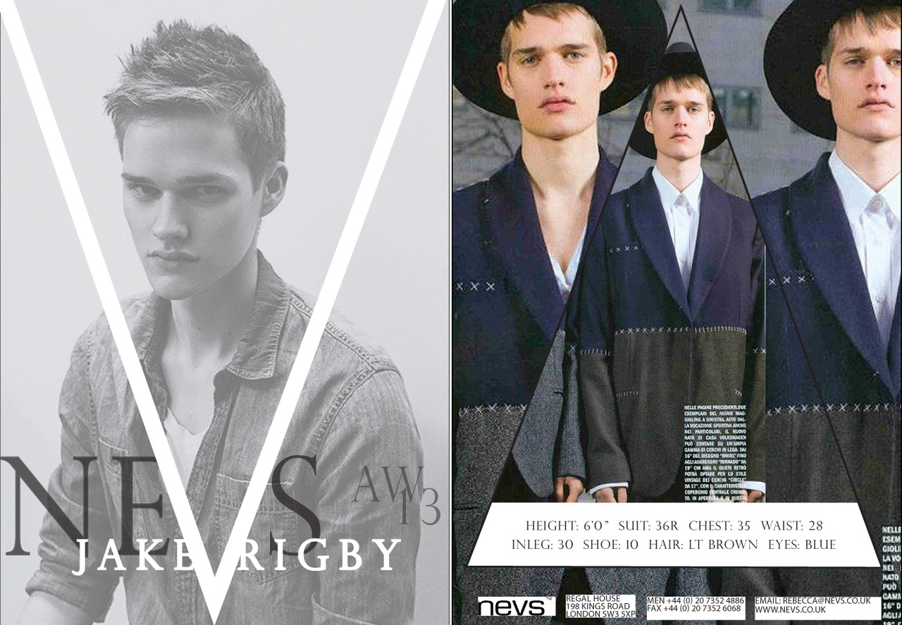 NEVS Men London Autumn/Winter 13 Show Card 