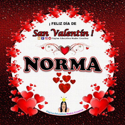 Feliz Día de San Valentín - Nombre Norma