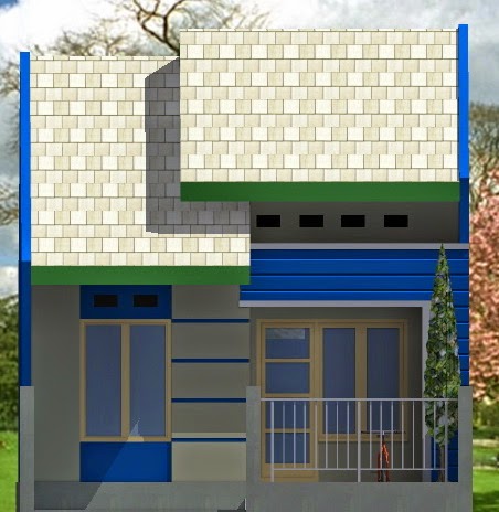 Rumahku-1: desain rumah lebar 5,5 meter type 36